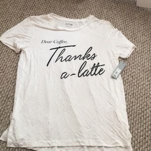 White “coffee” t shirt